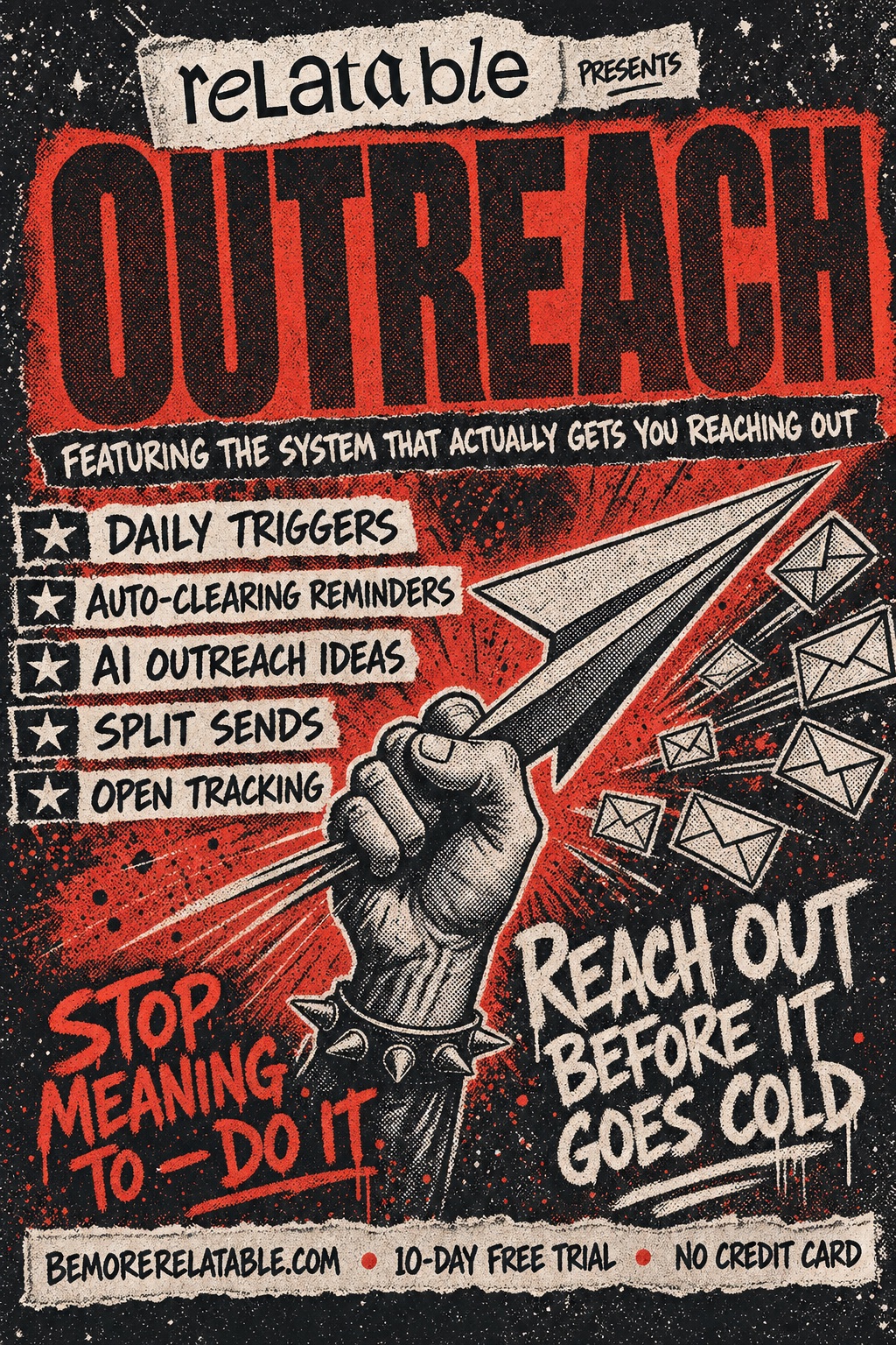 Outreach — Relatable gig poster